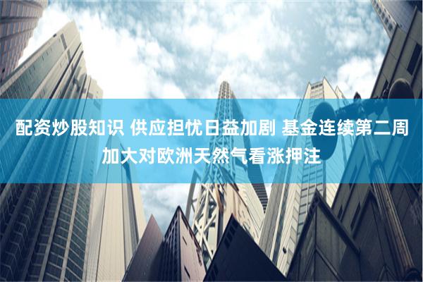 配资炒股知识 供应担忧日益加剧 基金连续第二周加大对欧洲天然气看涨押注